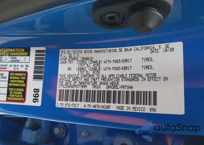 3TMCZ5AN2MM377099: 44593081