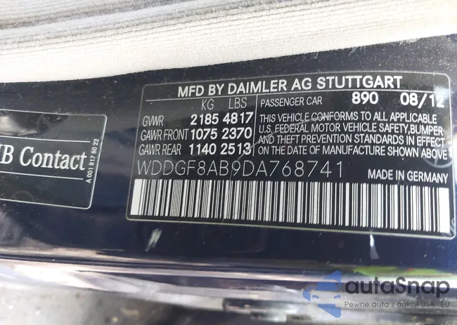 WDDGF8AB9DA768741: 44593387