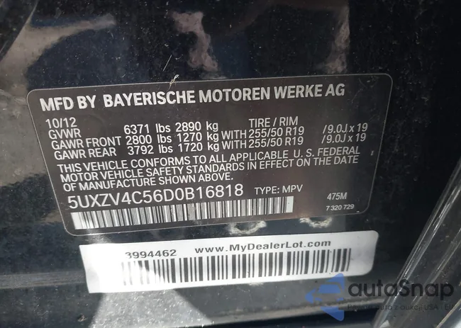 5UXZV4C56D0B16818: 44593465