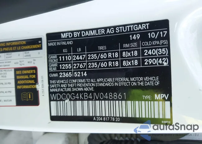 WDC0G4KB4JV048861: 44594510