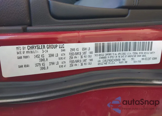 1C4RJFAGXEC439490: 44594675