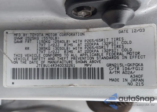 JTEBU14R340032261: 44594735