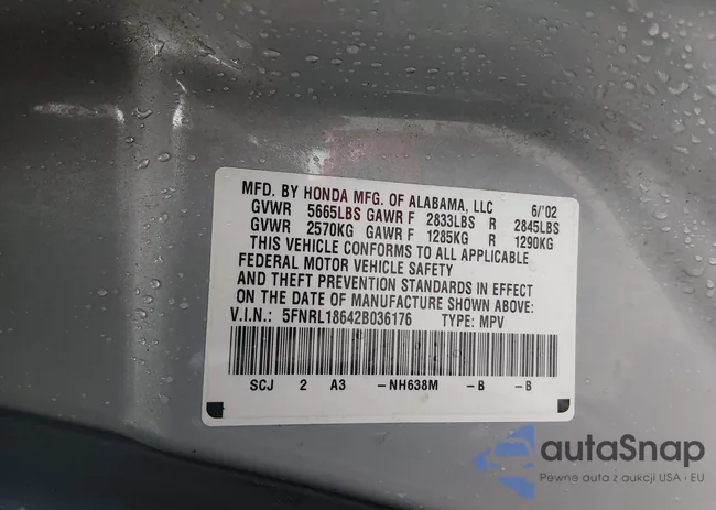 5FNRL18642B036176: 44594850