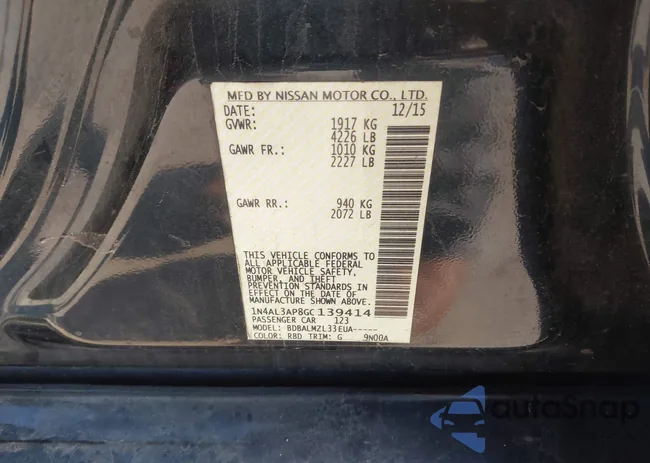 1N4AL3AP8GC139414: 44594934