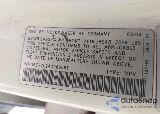 WVGBC77L24D066665: 44595062