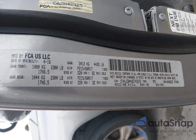 1C4NJCBA4GD743273: 44594075