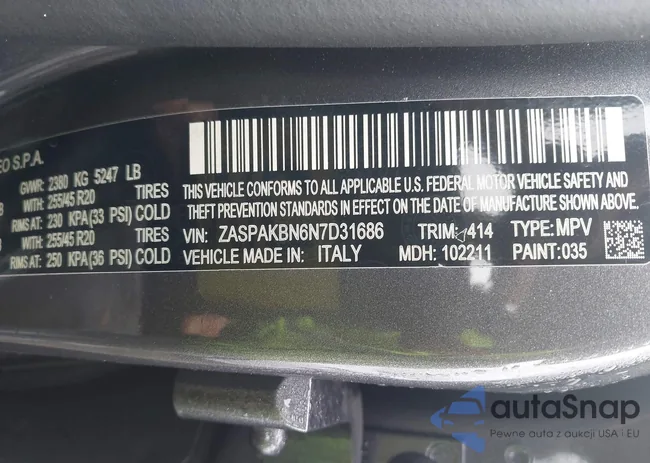 ZASPAKBN6N7D31686: 44594203