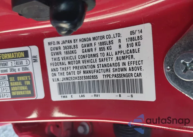 JHMZE2H33ES002855: 44595549
