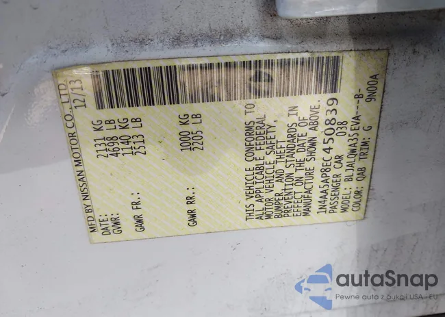 1N4AA5AP8EC450839: 44595588