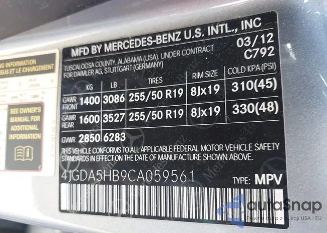 4JGDA5HB9CA059561: 44595599