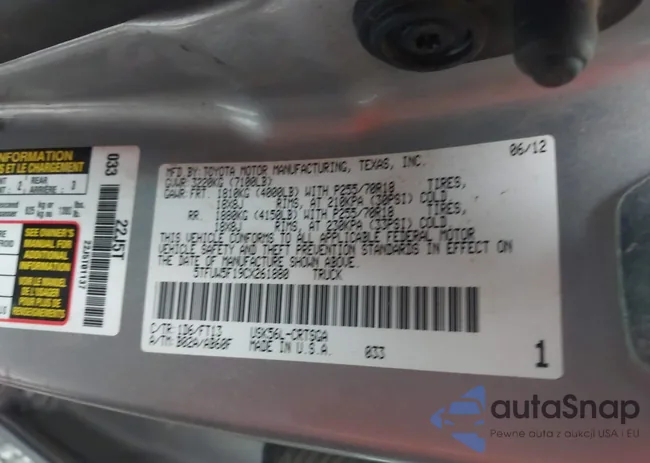 5TFUW5F19CX261880: 44595614