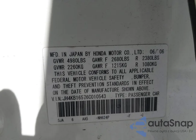 JH4KB16576C010543: 44595737