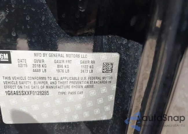 1G6AE5SXXF0128285: 44596505