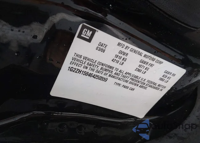 1G2ZH158464250559: 44596748