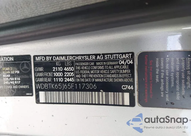 WDBTK65J65F117306: 44596874