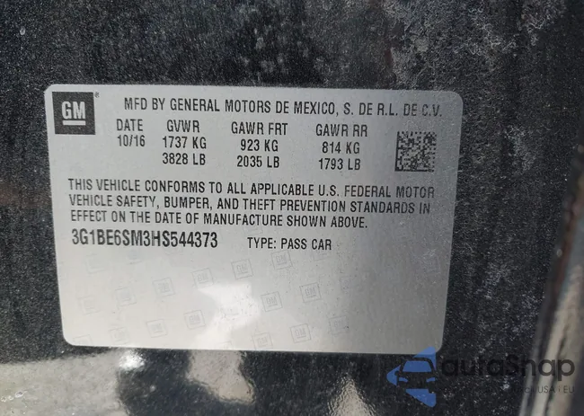 3G1BE6SM3HS544373: 44596081