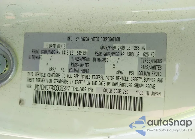 JM1NDAD77K0305327: 44596121