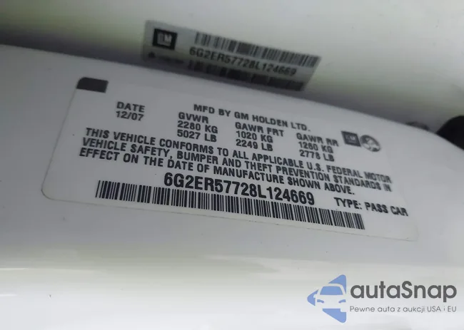 6G2ER57728L124669: 44596139