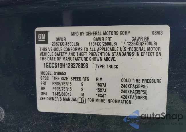 1GCCS19H138278093: 44596361