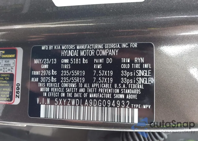 5XYZWDLA9DG094932: 44598013