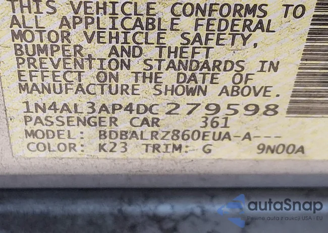 1N4AL3AP4DC279598: 44598027