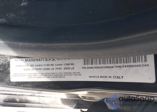 ZAM57XSA5H1206058: 44598066