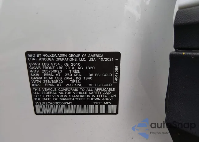 1V2JR2CA6NC508343: 44597193