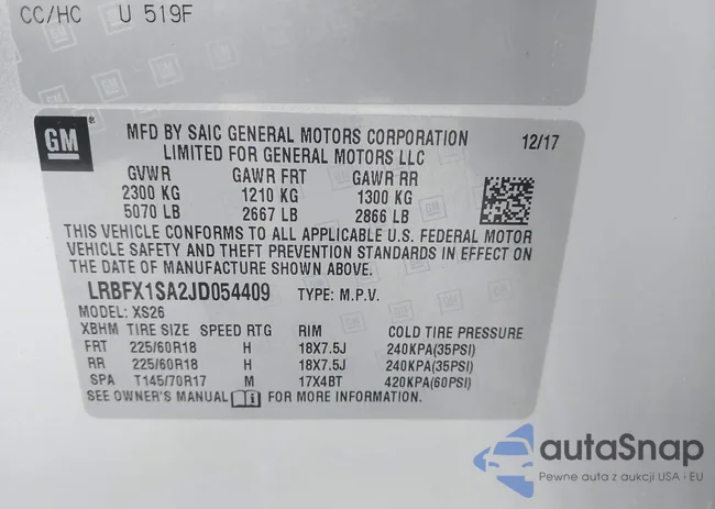 LRBFX1SA2JD054409: 44597203