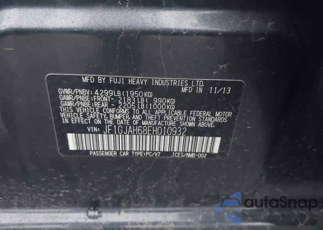 JF1GJAH68EH010932: 44597270