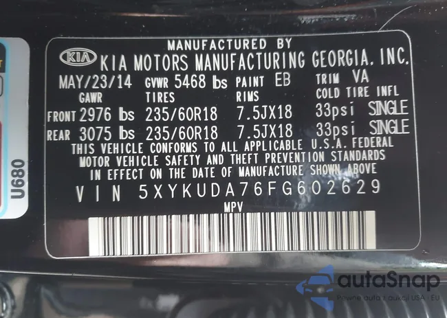 5XYKUDA76FG602629: 44597437