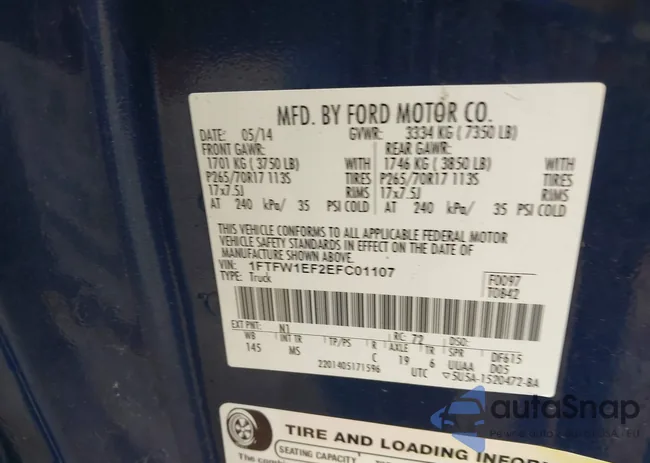 1FTFW1EF2EFC01107: 44598282