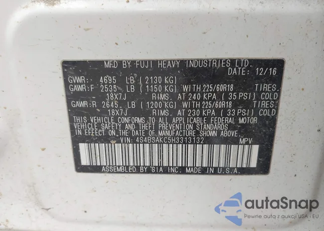 4S4BSAKC5H3313132: 44598297