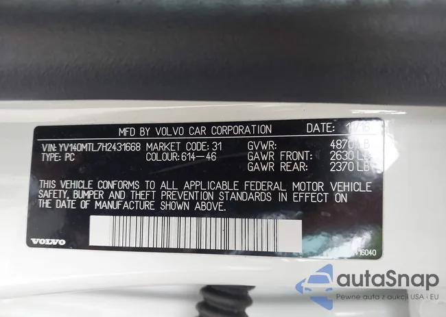 YV140MTL7H2431668: 44598394