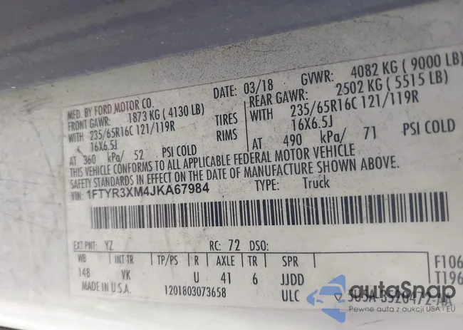 1FTYR3XM4JKA67984: 44599483