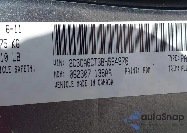 2C3CA6CT3BH594976: 44599556