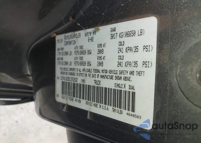 1D7HU18Z82J252632: 44599913