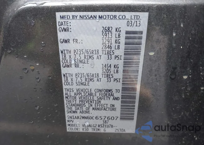 5N1AR2MN6DC657607: 44599078