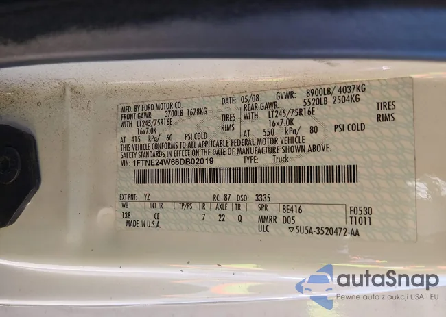 1FTNE24W68DB02019: 44599157