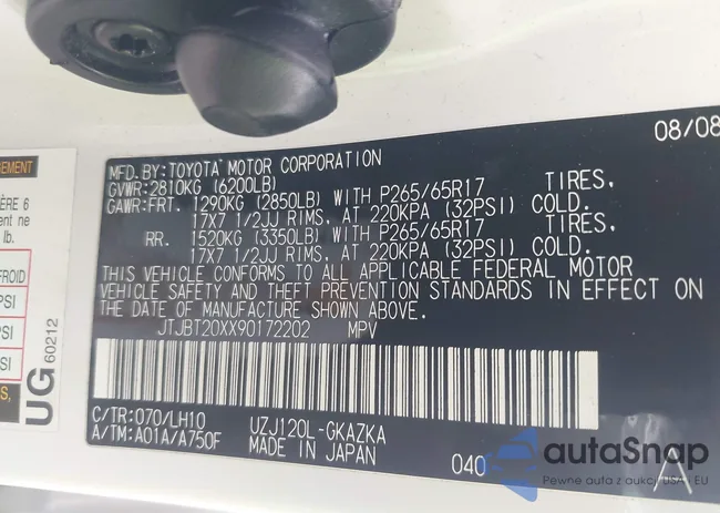 JTJBT20XX90172202: 44600964