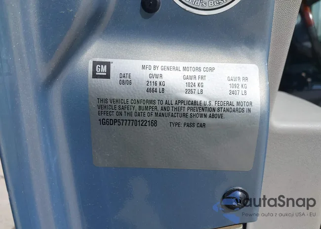 1G6DP577770122168: 44601631