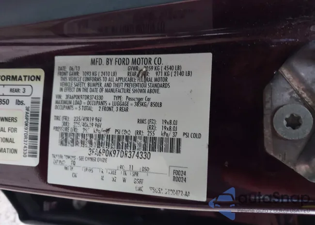 3FA6P0K97DR374330: 44601723