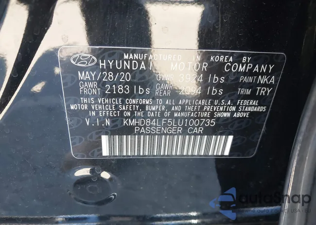 KMHD84LF5LU100735: 44601817