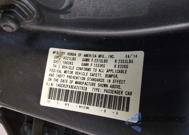 1HGCR2F88EA207928: 44602059