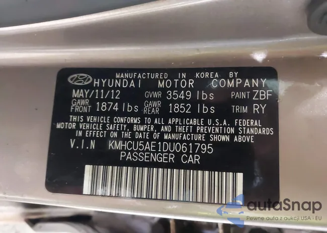 KMHCU5AE1DU061795: 44601113