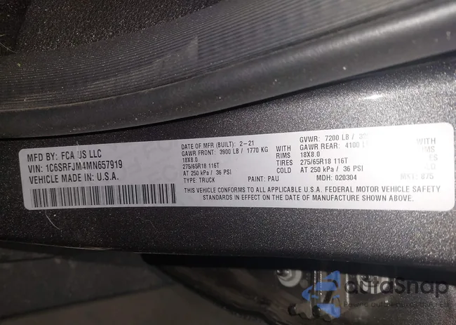 1C6SRFJM4MN657919: 44602792