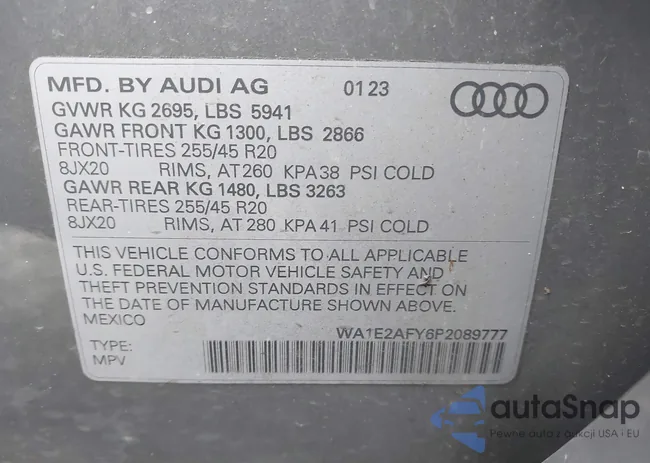 WA1E2AFY6P2089777: 44602208