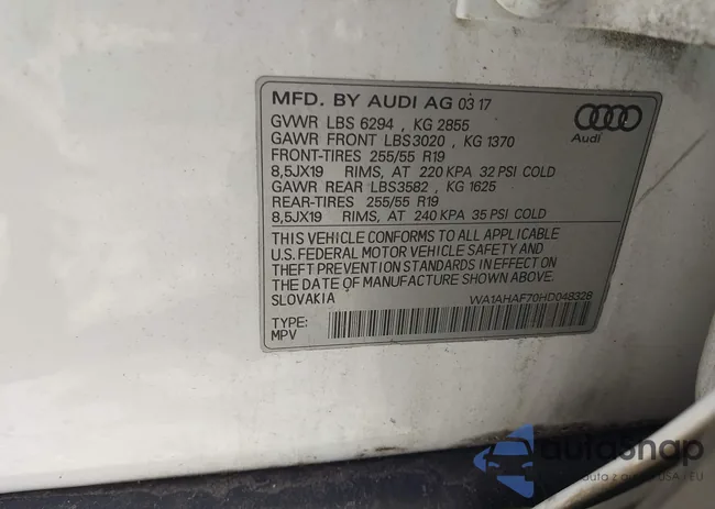 WA1AHAF70HD048328: 44603628