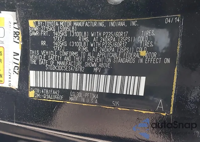 5TDZK3DC5ED5ES478: 44603721