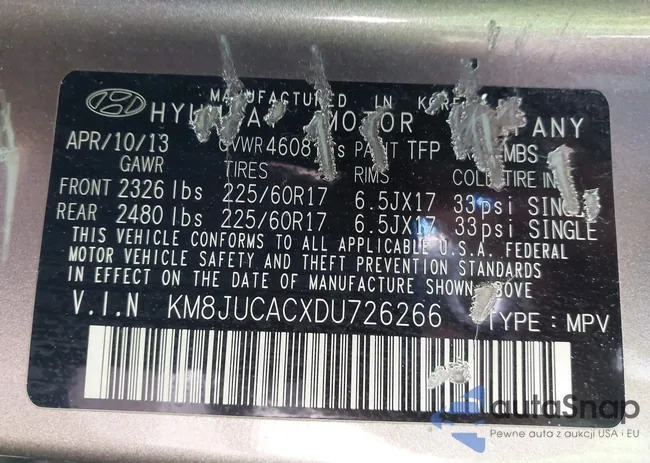 KM8JUCACXDU726266: 44603880