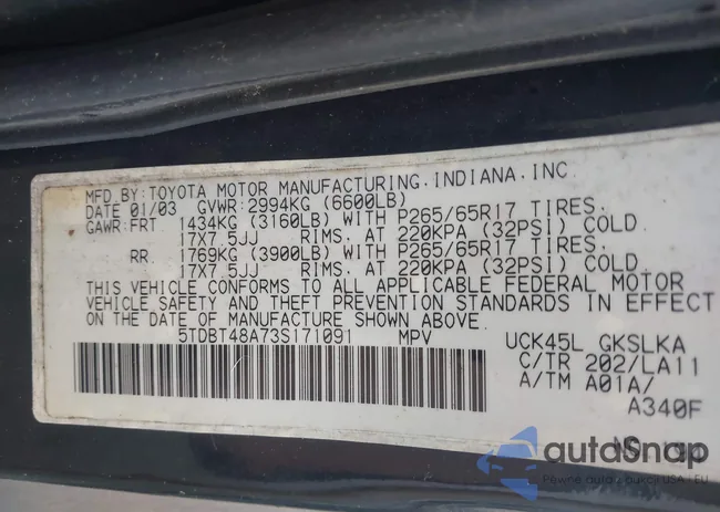 5TDBT48A73S171091: 44603138